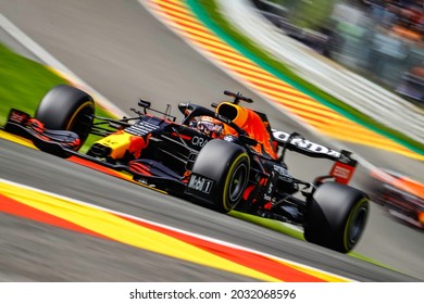 Spa-Francorchamps, Belgium. 27-29 August 2021. F1 Rolex Belgian Grand Prix 2021. Practice. Max Verstappen, Red Bull.