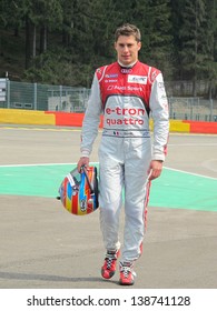 SPA-FRANCORCHAMPS, BELGIUM - MAY 2: French Race Car Driver Loic Duval (Audi) During Round 2 Of The FIA World Endurance Championship On May 2, 2013 In Spa-Francorchamps, Belgium.