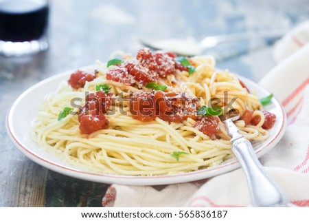 Spagetti Close-up Shot