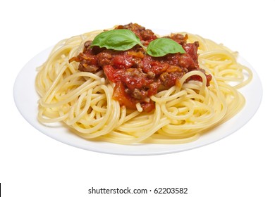 Spaghetti Bolognese Isolated