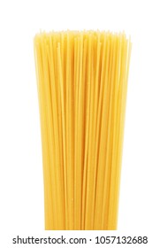 Spaghetti Or Capellini Pasta Transparent Package, Isolated On White Background