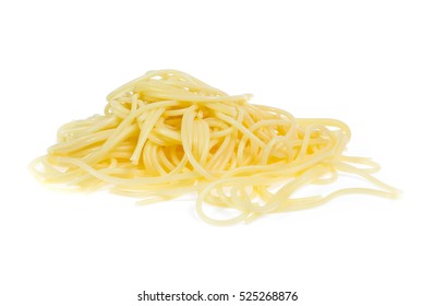 Spaghetti Noodles  Isolated Background