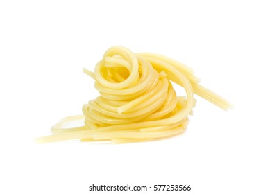 Spaghetti Noodles  Isolated Background
