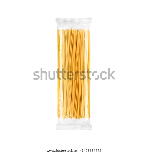 Download Spaghetti Pasta Transparent Plastic Bag Package Stock Photo Edit Now 1425684992