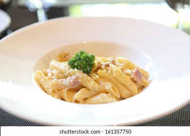 Spaghetti Penne Carbonara 