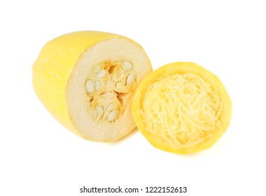 Spaghetti Squash Isolated On White Background