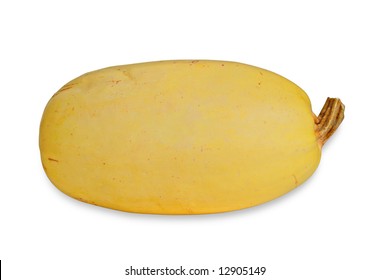 Spaghetti Squash Isolated On White