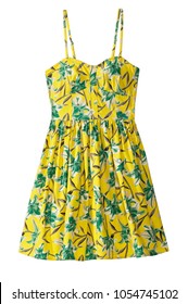 Spaghetti Strap Flower Pattern Summer Dress