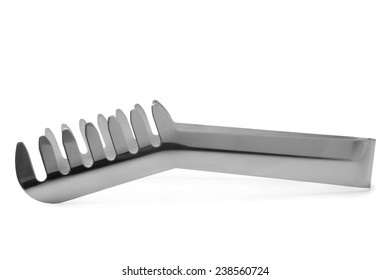 Spaghetti Tongs On White Background