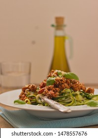 Spaghetti Zucchini With Bolognese Sauce