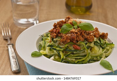 Spaghetti Zucchini With Bolognese Sauce