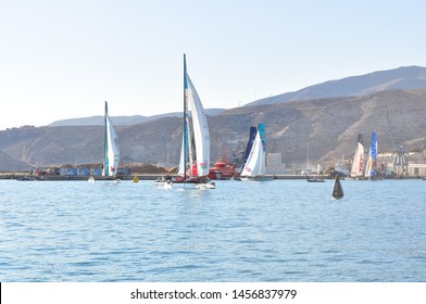  Almería; Spain; 10 13 2011: Extreme Sailing Series.