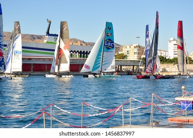  Almería; Spain; 10 13 2011: Extreme Sailing Series.