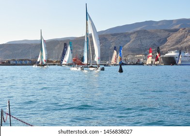  Almería; Spain; 10 13 2011: Extreme Sailing Series.