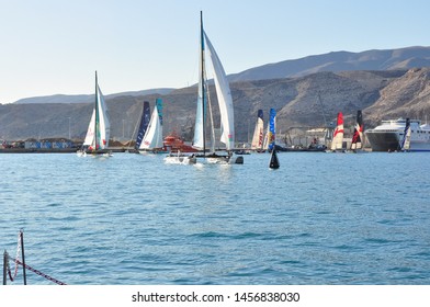  Almería; Spain; 10 13 2011: Extreme Sailing Series.