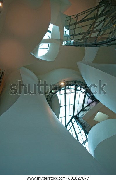 Spain 25012017 Interiors Guggenheim Museum Bilbao Stock