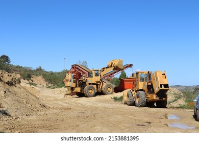 Algámitas, Spain. 25-04-2022. Mining Silica Sand For Making Glass.