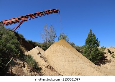 Algámitas, Spain. 25-04-2022. Mining Silica Sand For Making Glass.