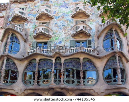 Spain Barcelona Casa Batllo, Antonio Gaudi