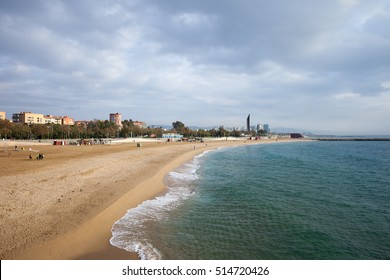 Spain, Catalonia, Barcelona, Nova Icaria Beach