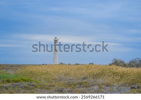 Spain, Fuerteventura, 17.12.2024: This is view of Morro Jable Lighthouse