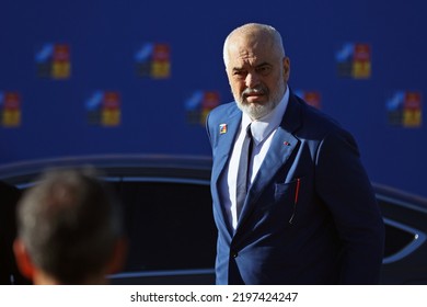 Spain, Madrid - 29 June, 2022: Albania's Prime Minister Edi Rama Attends The NATO Summit In Madrid, Spain.