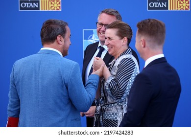 Spain, Madrid - 30 June, 2022: Denmark's Prime Minister Mette Frederiksen Attends The NATO Summit In Madrid, Spain.