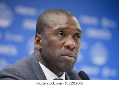 A Coruña, Spain. March 17, 2018. Clarence Seedorf, Coach Deportivo Of La Coruña, In Press Conference 