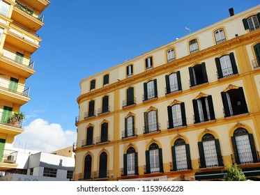 Málaga, Spain - Oct 10, 2015: Square Of Mercy (Plaza De La Merced), In This Building Is The Birthplace Of The Famous Spanish Painter Pablo Picasso. Andalusia, Spain