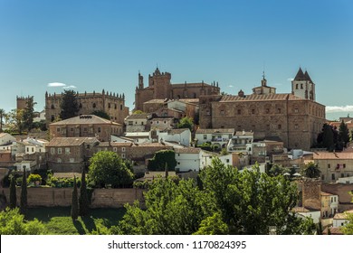 Cáceres, Spain old town in clear sky and sunny day