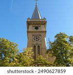 Spain, Pamplona, Av. San Ignacio, Church of San Ignacio (Iglesia de San Ignacio -Capilla de Adoración Perpetua), church spire