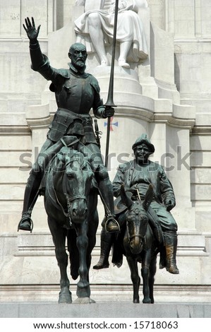 Spain Square in Madrid - Don Quijote and Sancho Panza (Spain)