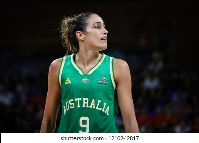 SPAIN, TENERIFE - September 29, 2018: Women's Basketball World Cup 2018. Female Basketball Player, Allen Bec, During Basketball Match SPAIN Vs AUSTRALIA At Santiago Martin Arena.