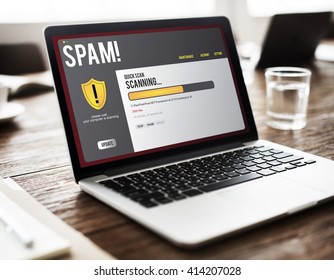 Spam Technology Computer Network Internet Concept