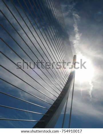 Similar – Image, Stock Photo over the bridge New York