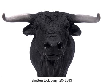 stuffed bull head