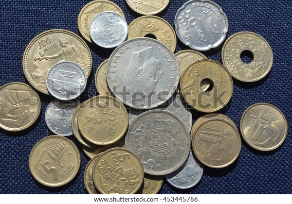 Spanish coins -
pesetas