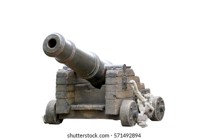 Spanish Colonial Cannon Replica Isolated On Stock Photo 571492894 ...