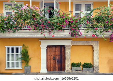 Spanish Colonial Era Architecture In Cartagena