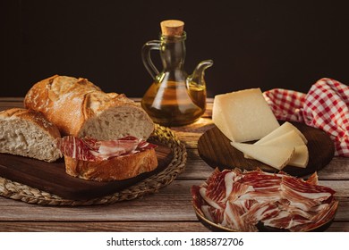 Spanish Ham, Cheese And Bread