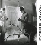 Spanish Influenza in American Army hospitals. Masks and cubicles were used at Fort Porter, where patients