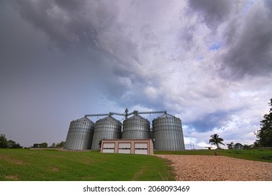 Spanish Lookout, Belize, August 31, 2019 A Small Fire Station In A Farming Community 