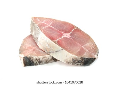 Spanish mackerel slice or spotted mackerels isolated on white background ,Scomberomorus - Shutterstock ID 1841070028