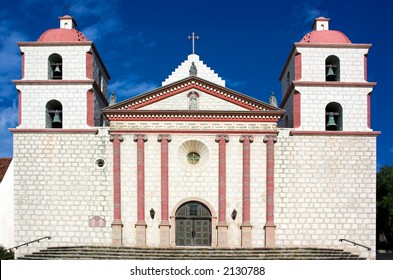 The Spanish Mission At Santa Barbara, California