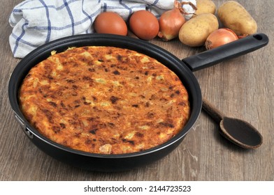 Spanish Omelet And Its Ingredients