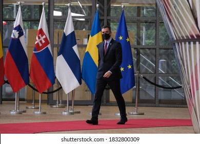 Spanish Prime Minister Pedro Sanchez  Arrives To Attend The European Union Leaders Summit In Brussels, Belgium July 17, 2020.