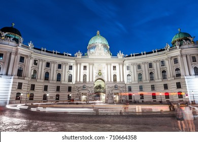 Spanish Riding School In Vienna Austria At Night