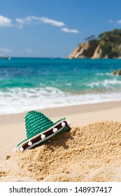 Spanish Sombrero At The Beach Costa Brava