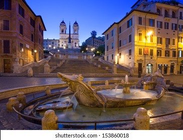 The Spanish Steps In Rome . Italy.