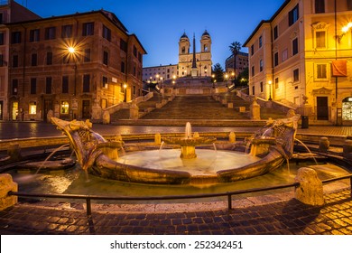 The Spanish Steps In Rome . Italy.